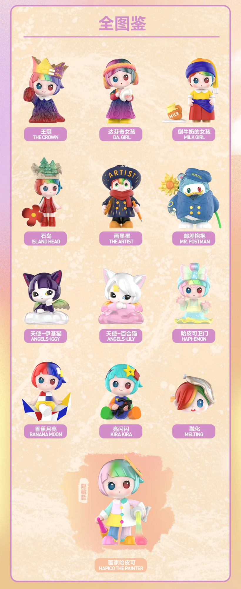 Yosuke Ueno x POP MART Presents HAPICO The Art World Blind Box