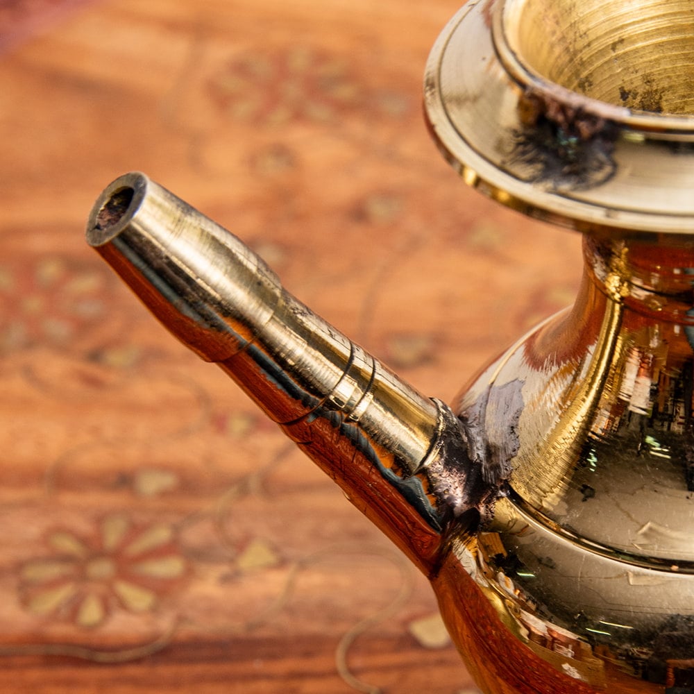 ブラス製カルワ karuwa - ネパール伝統の水差し 高さ10cm程度 の通販