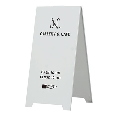 スタンド看板】スタンドプレート SP-スチール白 | 看板の激安通販