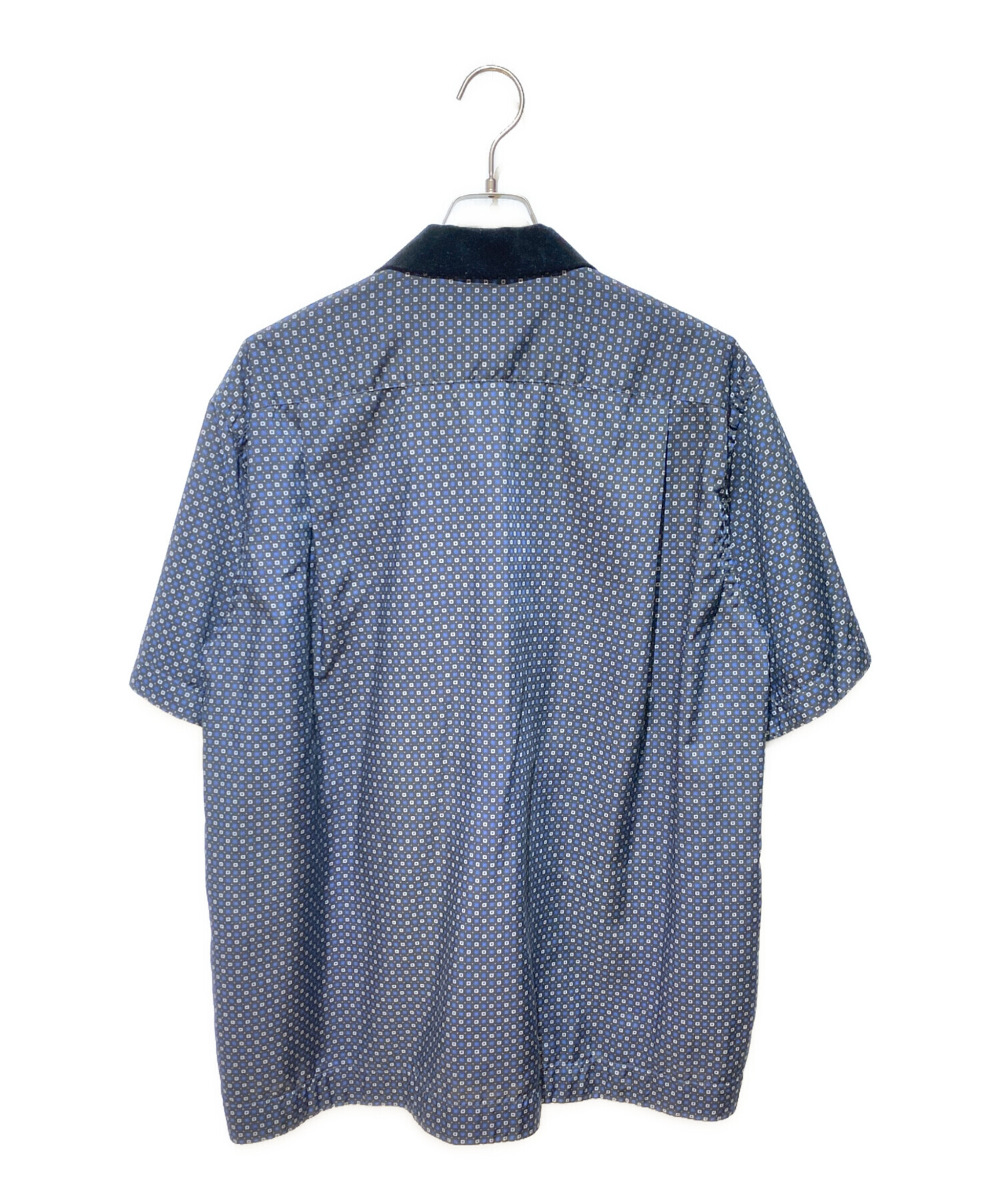 中古・古着通販】sacai (サカイ) 総柄半袖シャツ ブラック サイズ:4