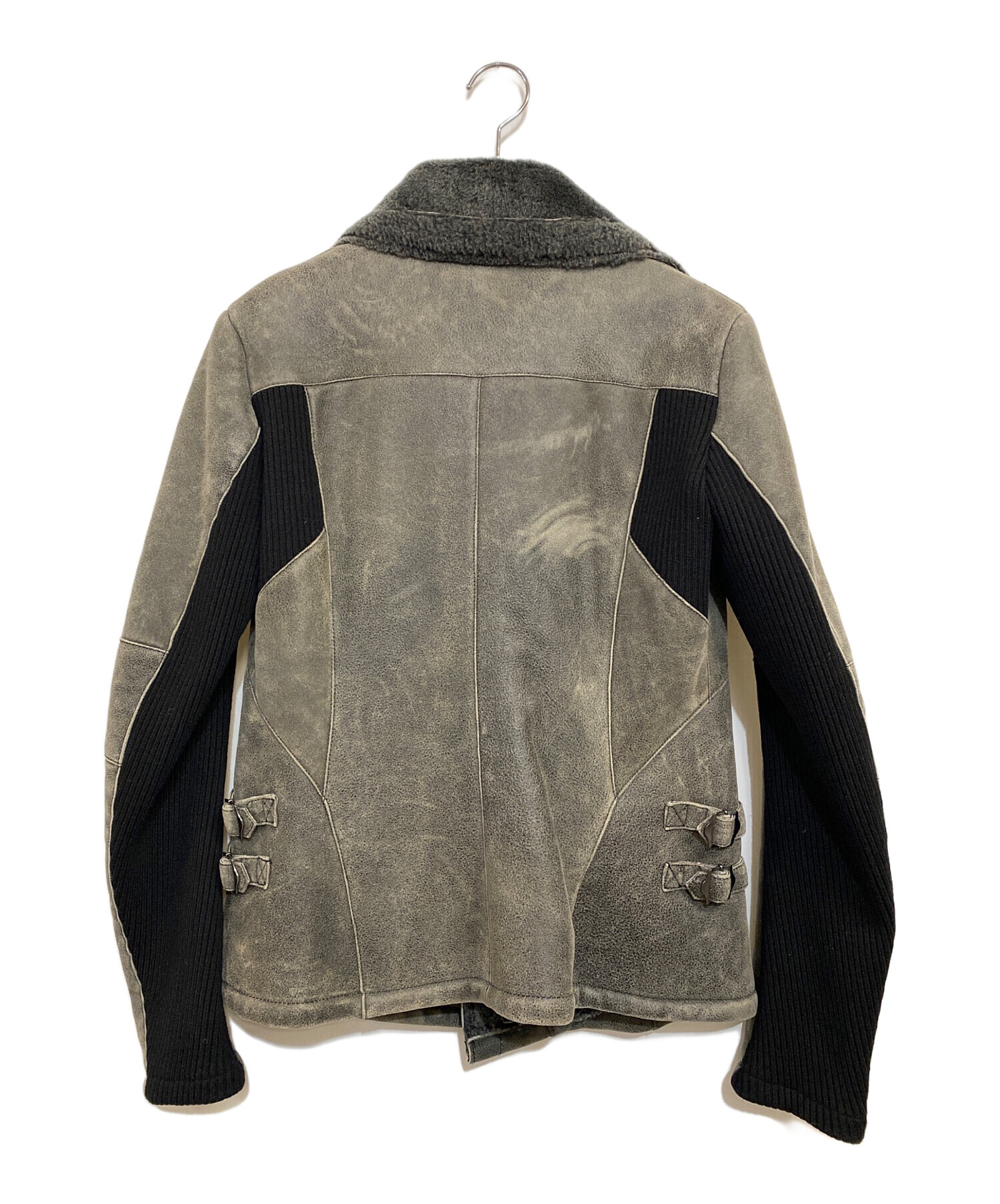中古・古着通販】Bajra (バジュラ) ムートンライダースジャケット