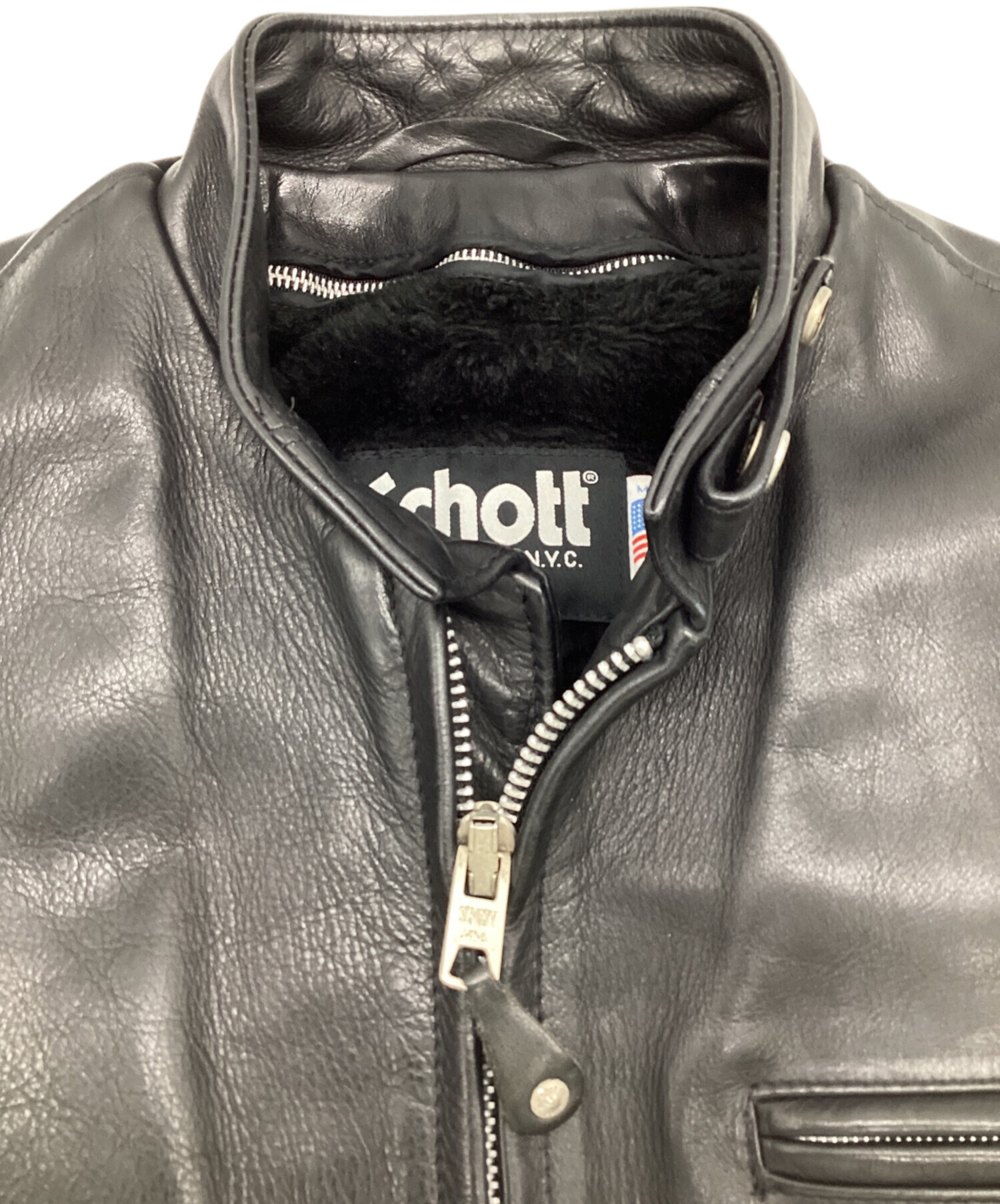 中古・古着通販】Schott (ショット) シングルライダース 141 ブラック