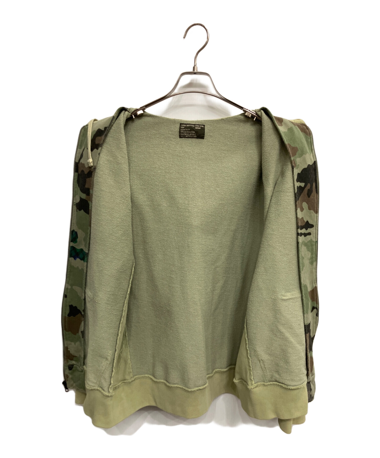中古・古着通販】stussy (ステューシー) ジップパーカー オリーブ