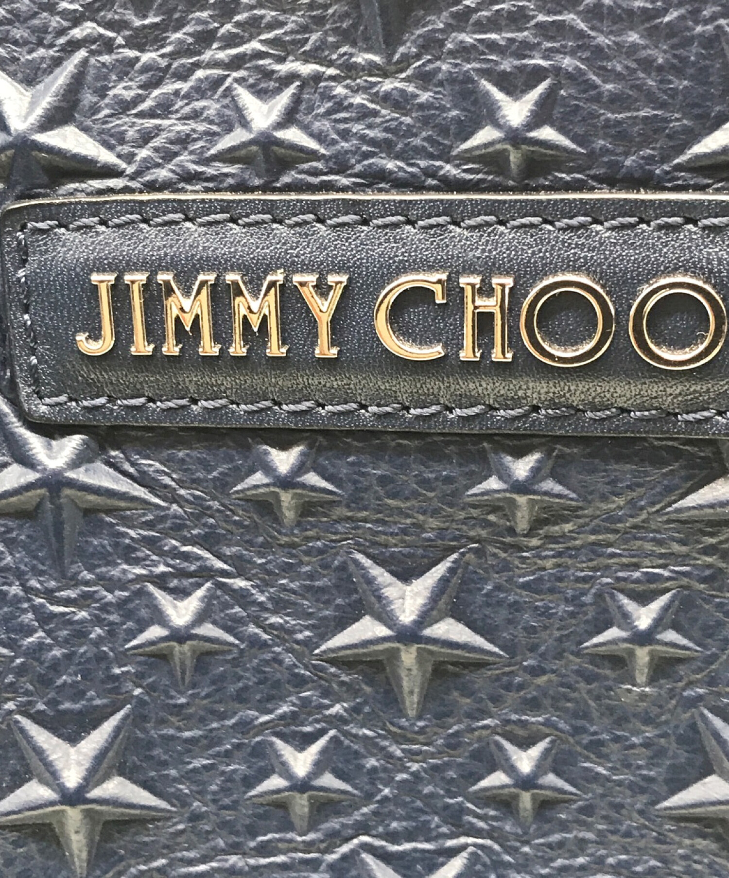 中古・古着通販】JIMMY CHOO (ジミーチュウ) ハンドバッグ ネイビー