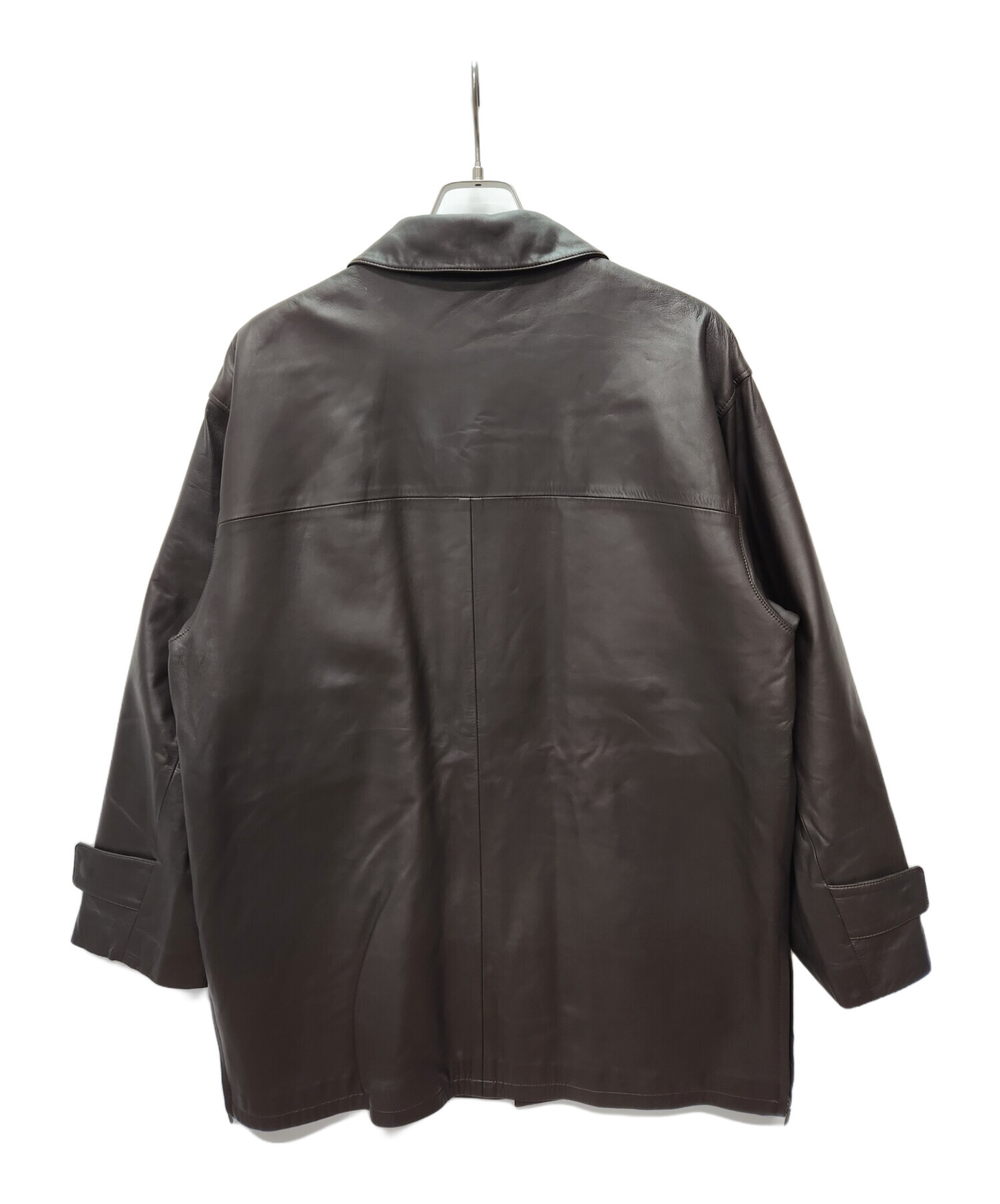 中古・古着通販】Aquascutum (アクアスキュータム) レザーコート