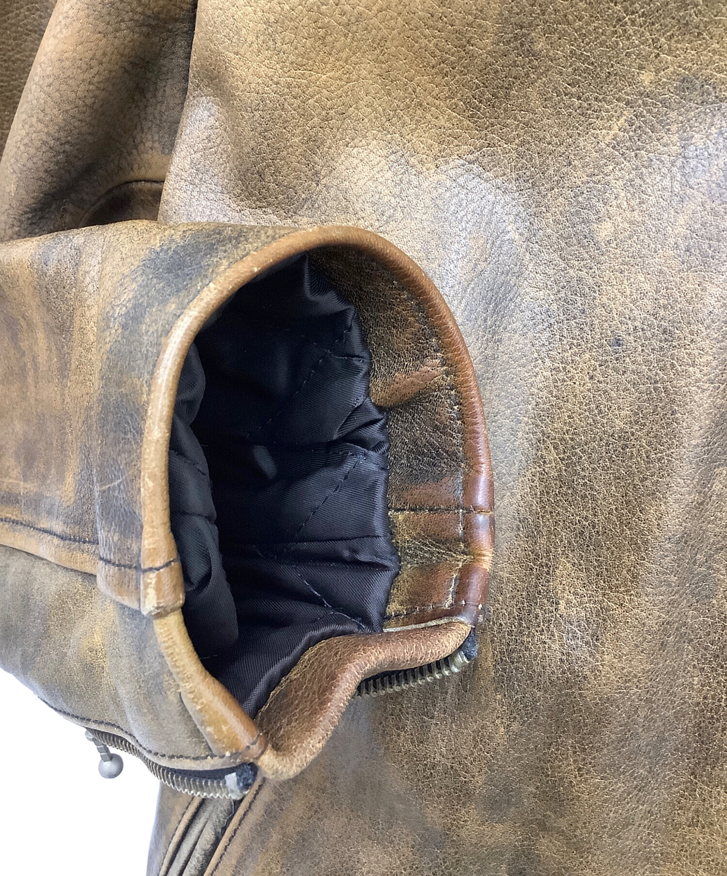 中古・古着通販】RBC (アールビーシー) レザーライダースジャケット