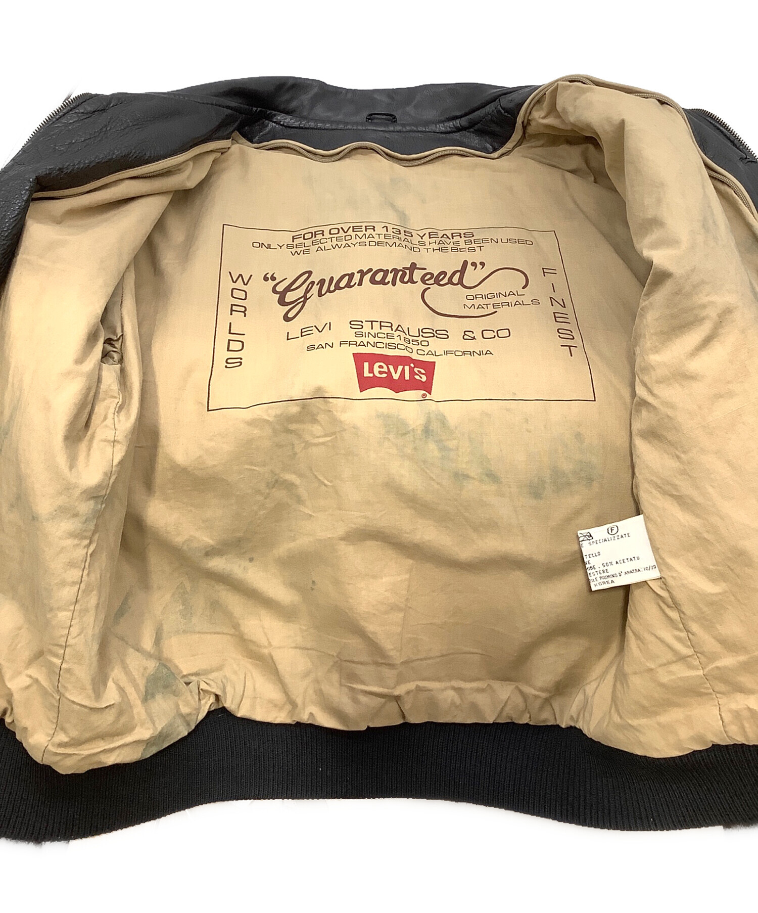 中古・古着通販】LEVI'S (リーバイス) 135周年 レザージャケット