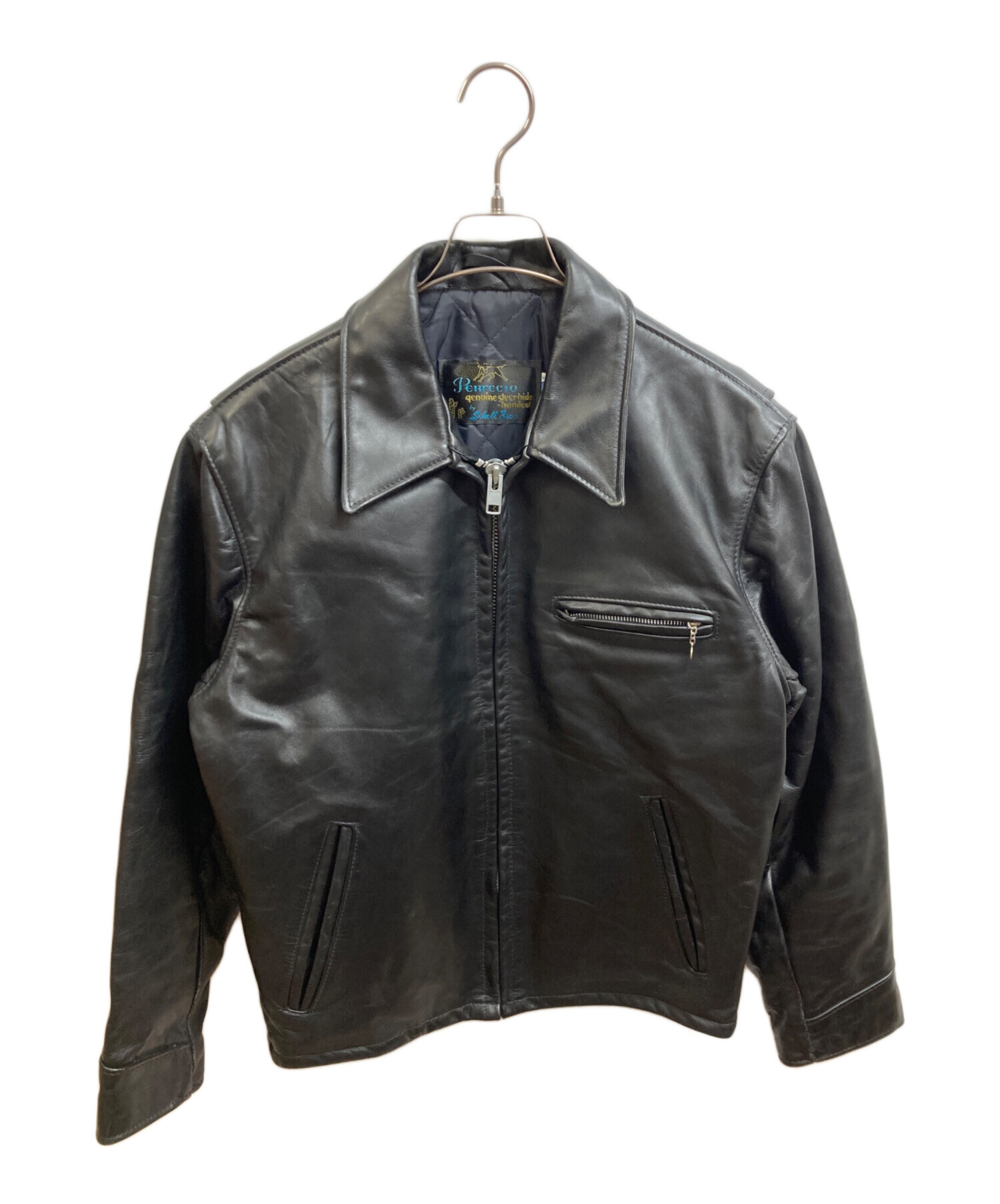 中古・古着通販】Schott (ショット) 襟付きシングルライダース
