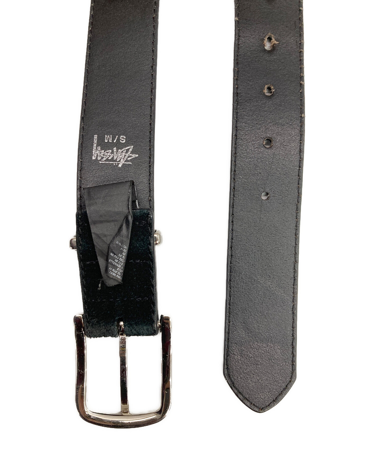 中古・古着通販】stussy (ステューシー) Ransom レザーベルト ブラック