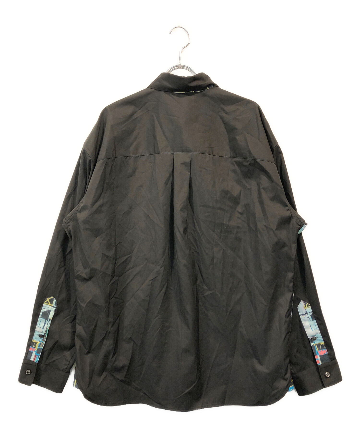 中古・古着通販】HERALBONY (ヘラルボニー) 切替シャツ ブラック