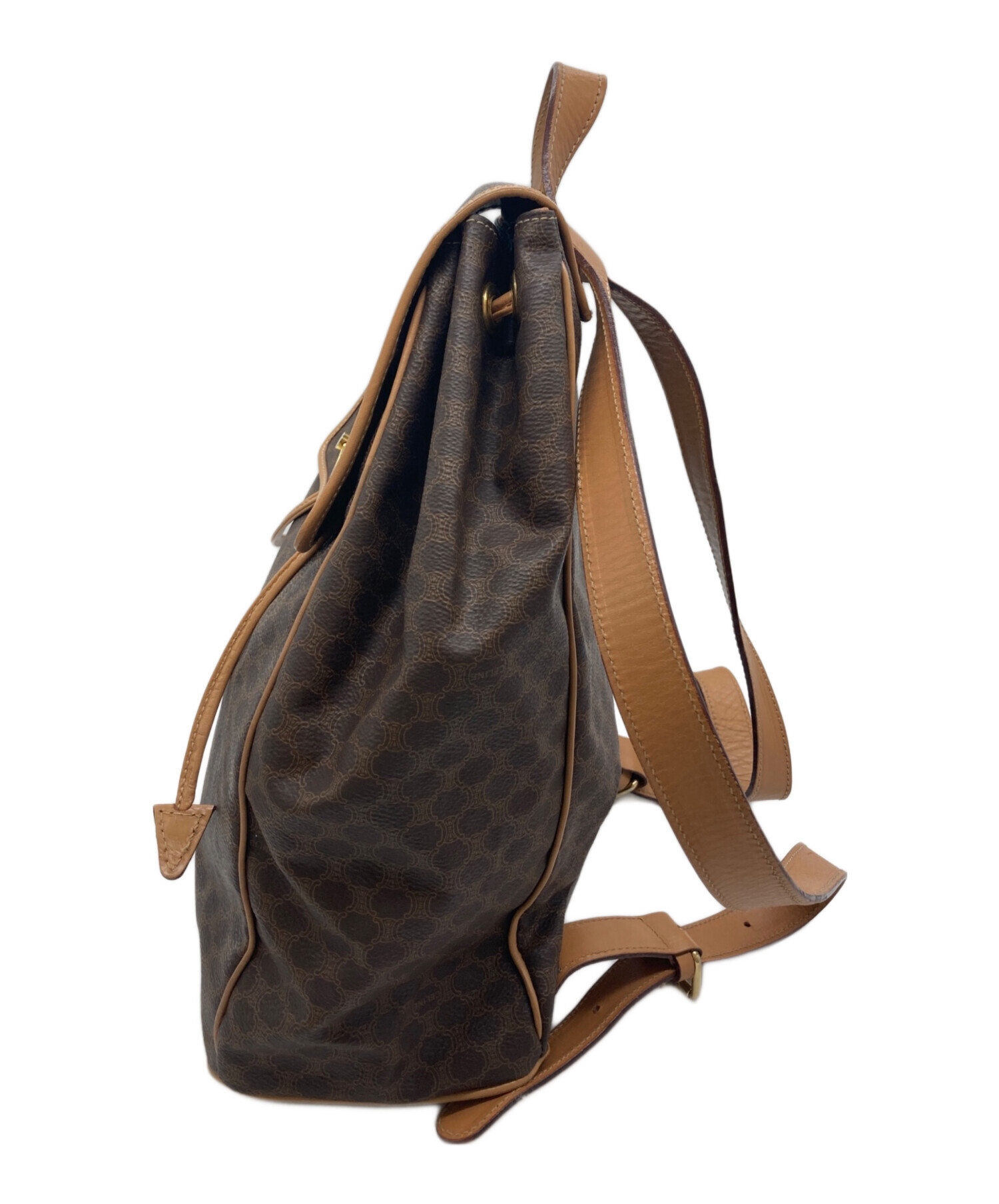 中古・古着通販】CELINE (セリーヌ) マカダムリュック ブラウン