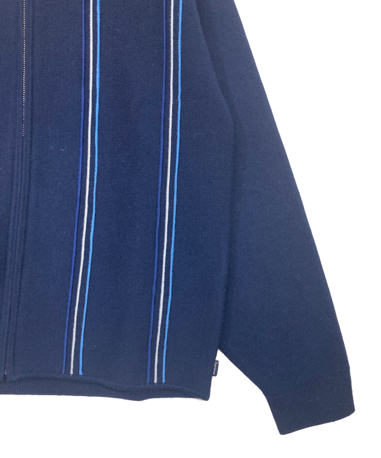 中古・古着通販】Supreme (シュプリーム) Stripe Zip Up Polo Sweater