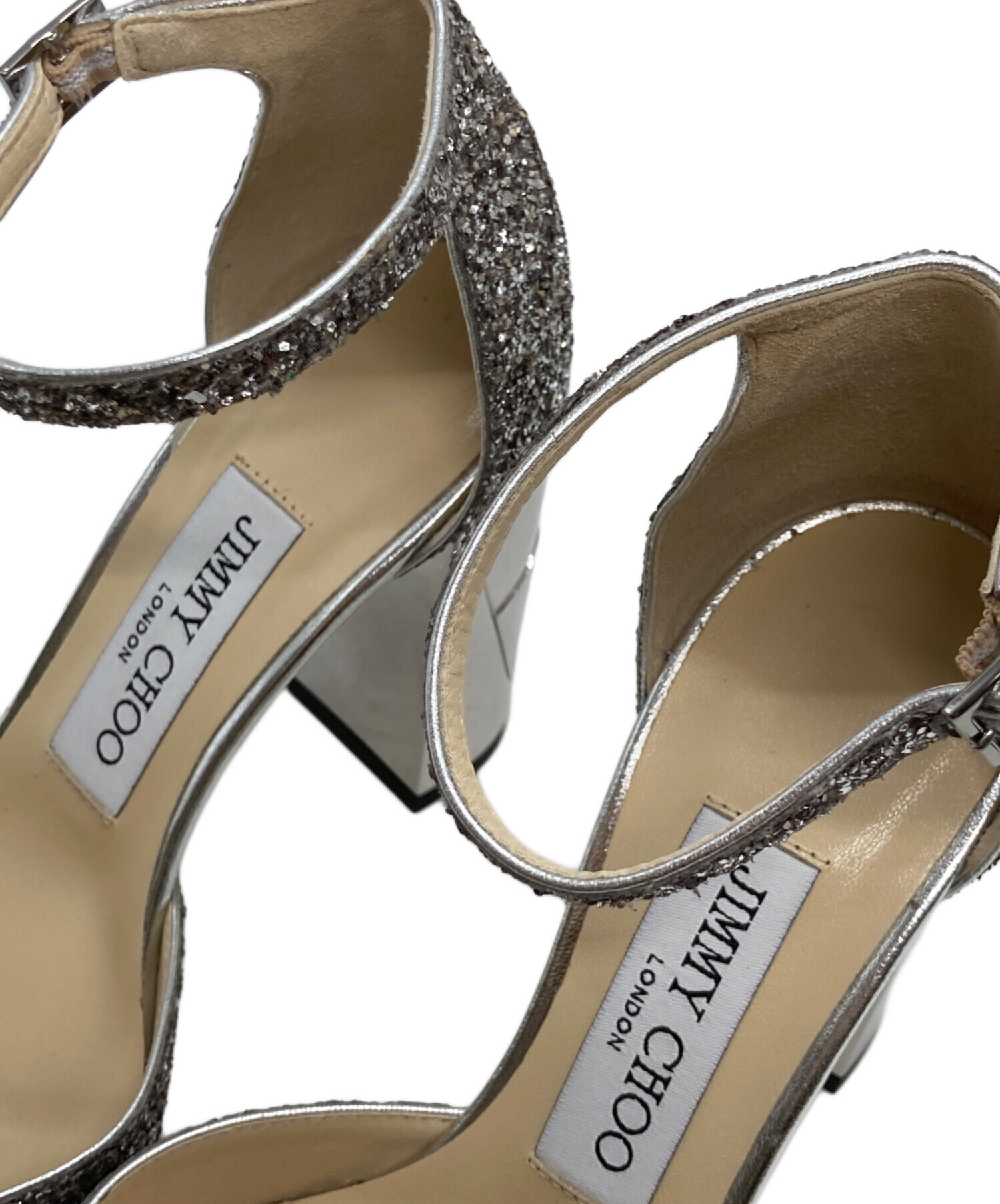 中古・古着通販】JIMMY CHOO (ジミーチュウ) ストラップヒールパンプス