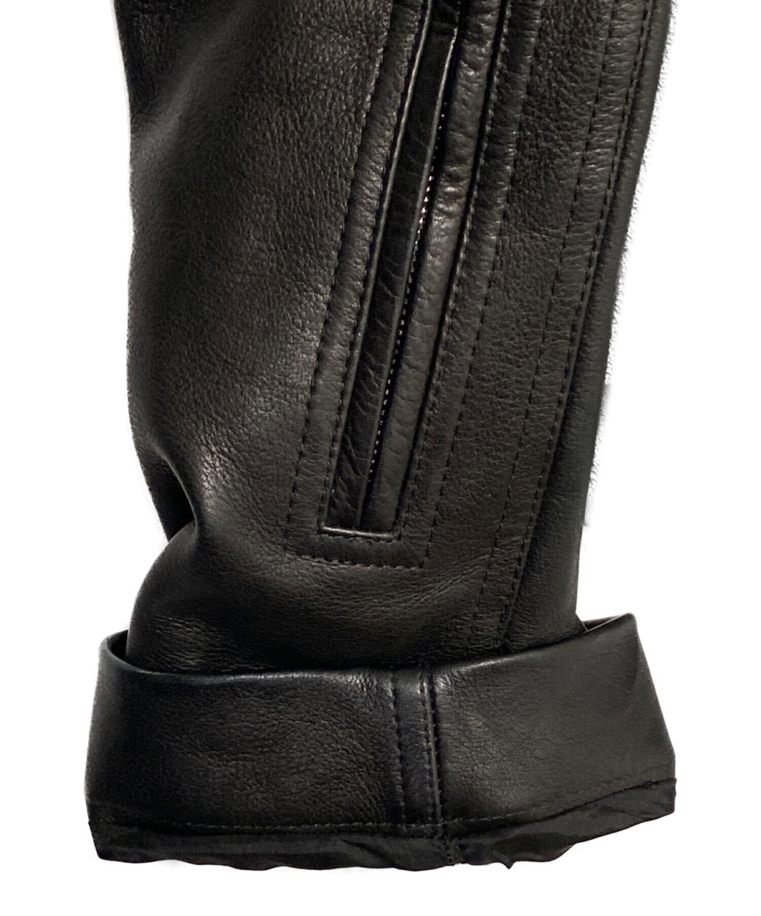 中古・古着通販】RICK OWENS (リック オウエンス) レザーライダース