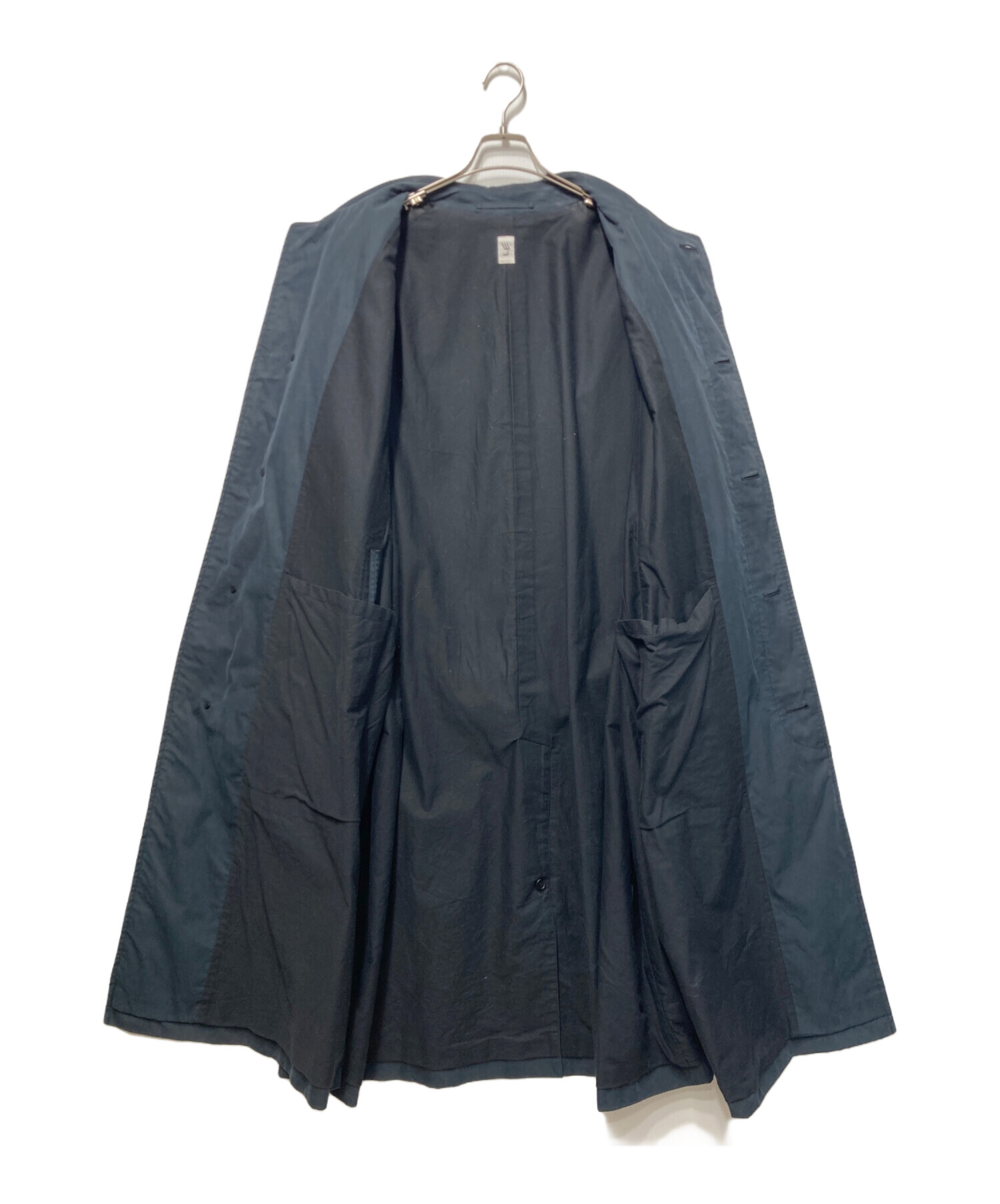 中古・古着通販】LE (エルイー) C/Pギャババルカラーコート ブラック