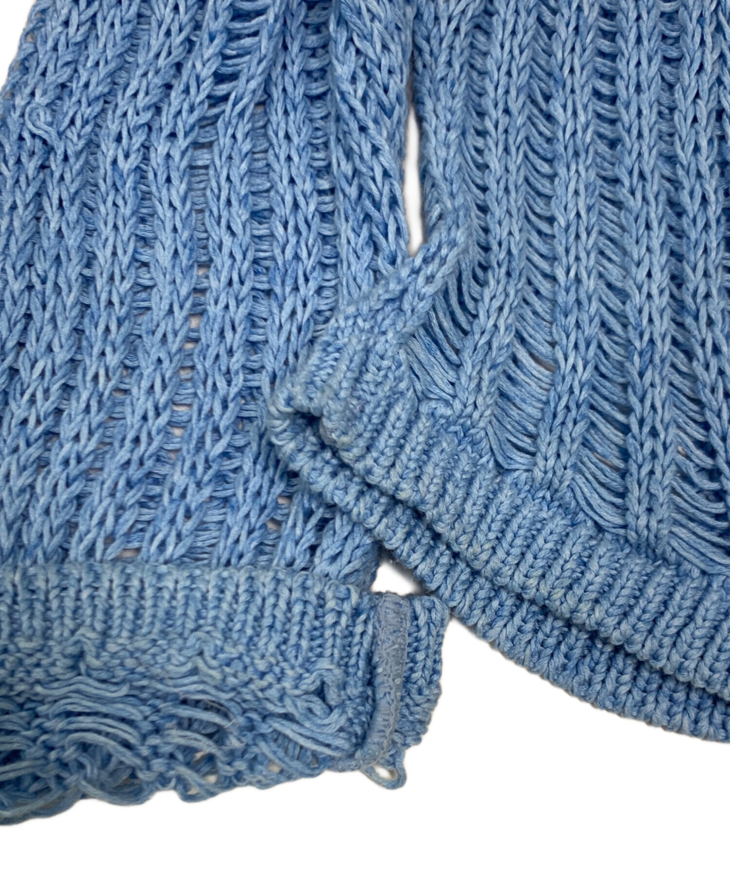 中古・古着通販】NVRFRGT (ネヴァーフォーゲット) COTTON OPEN KNIT