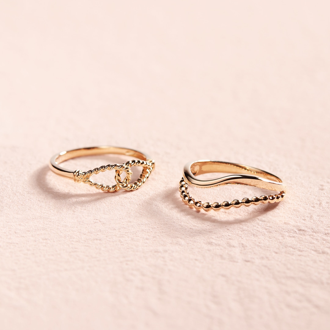 K10イエローゴールドリング(RFR693-002)|TSUTSUMI（ジュエリーツツミ