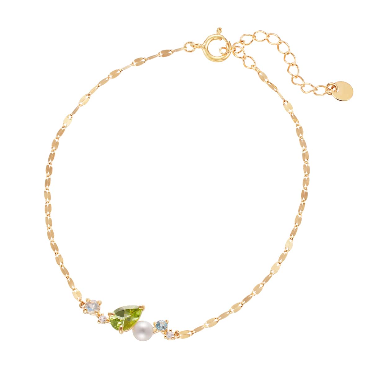 K10イエローゴールドダイヤモンドブレスレット(RBL550)|TSUTSUMI