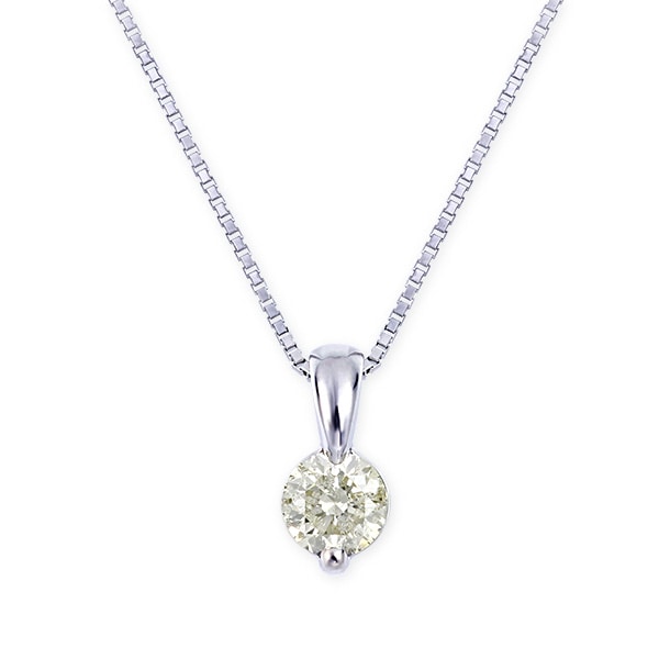 プラチナ鑑定書付ダイヤモンドネックレス（0.5カラット）(RKP014