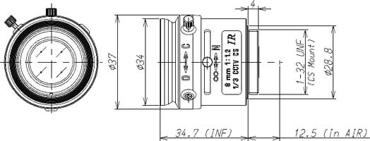 13FM08IRタムロンIR単焦点レンズ