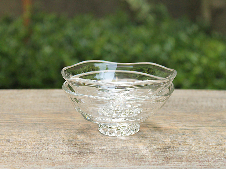 原光弘・硝子ガラスの六角小鉢／小皿/小鉢/豆鉢｜和食器・種類／和食器