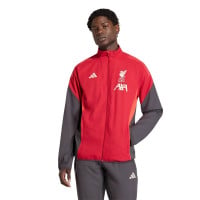adidas Liverpool Presentation Training Jacket 2025-2026 Black Red