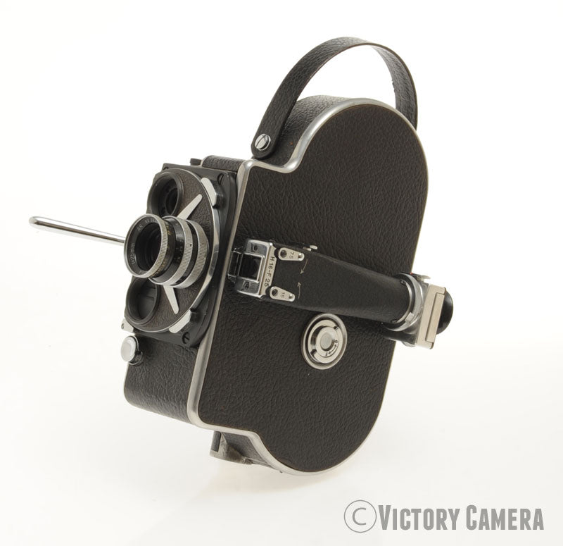 Bolex H16 16mm Motion Picture Film Camera w/ 25mm f1.4 Switar Lens [EX