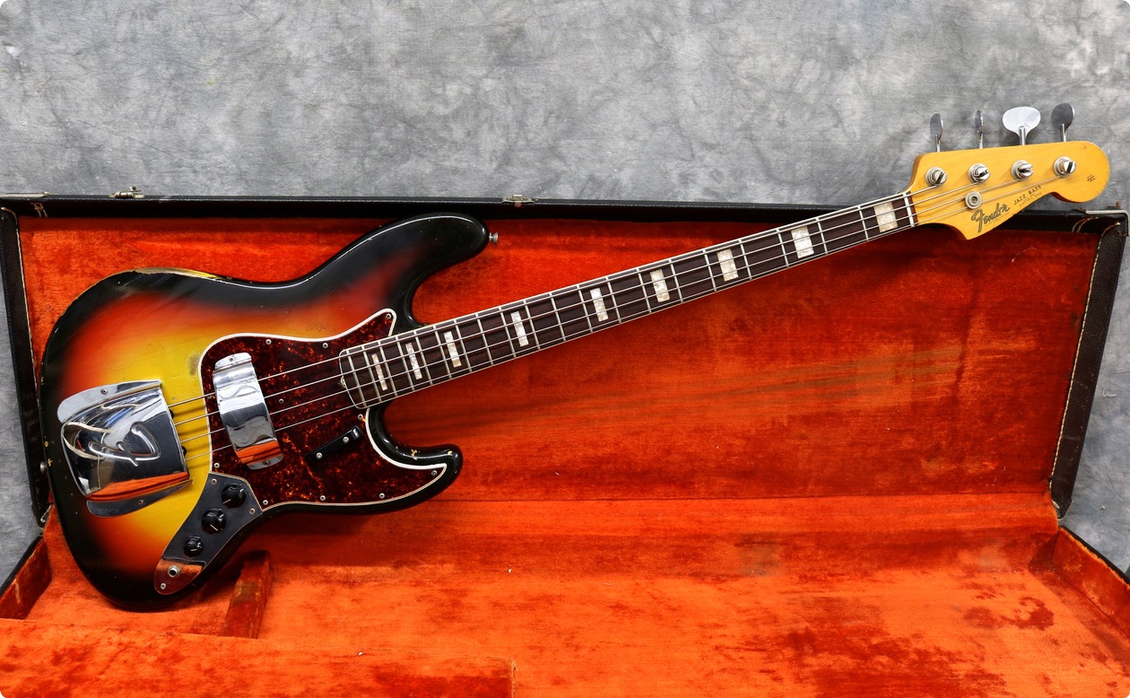 Fender Jazz 1967 Sunburst Bass For Sale Andy Baxter Bass & Guitars Ltd