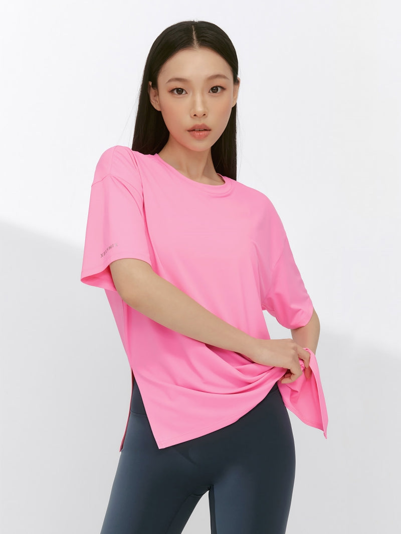 ICE FEATHER LIGHT 2.0 アシンメトリー ルーズフィット 半袖