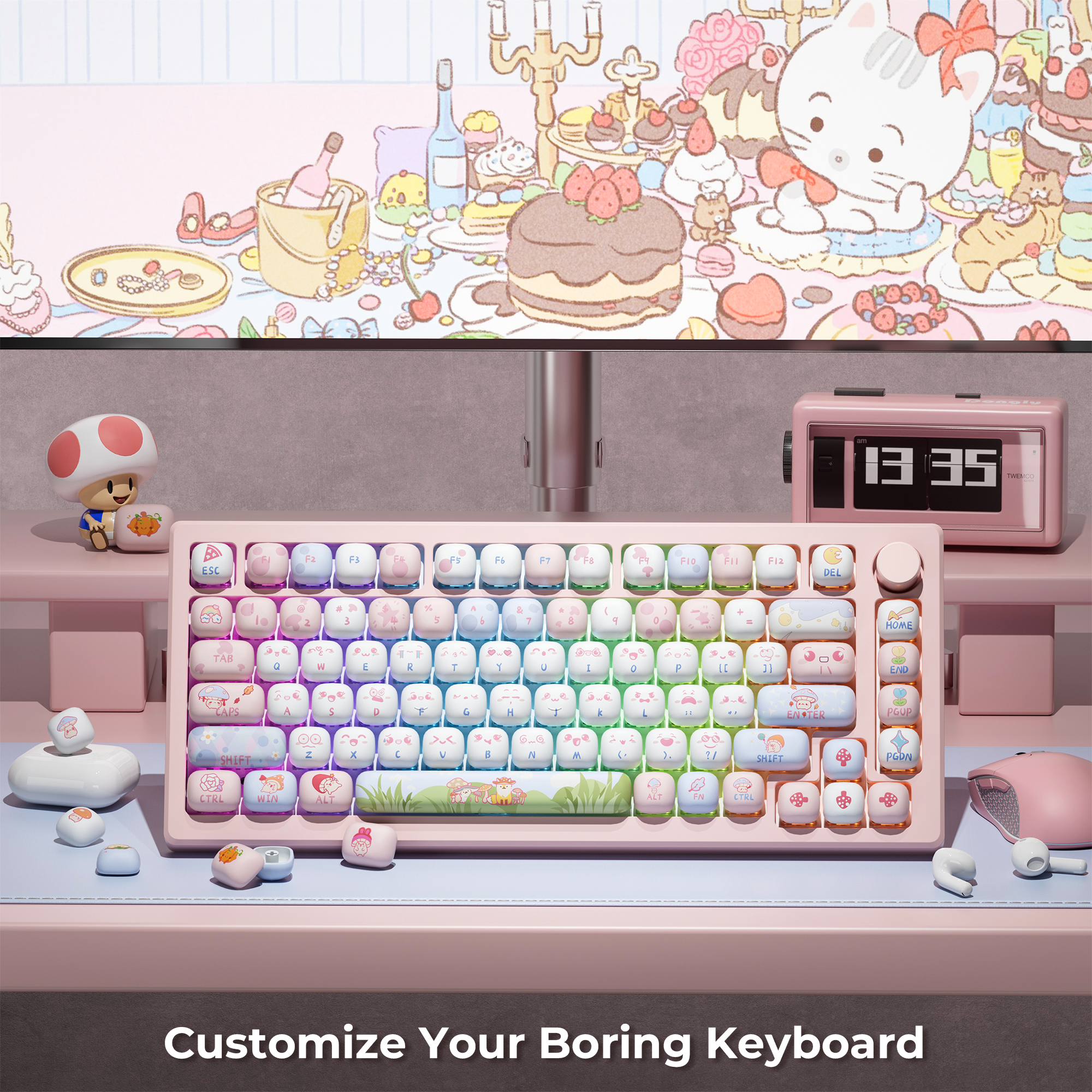 XVX Fox Party MOG Profile Dye-Sub PBT Keycap Set 138-Key – XVX