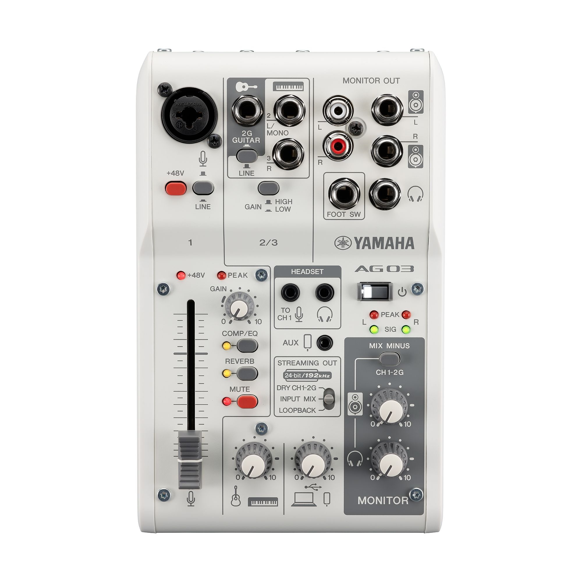 AG03MK2 3-Channel USB Mixer Accessories - Yamaha USA
