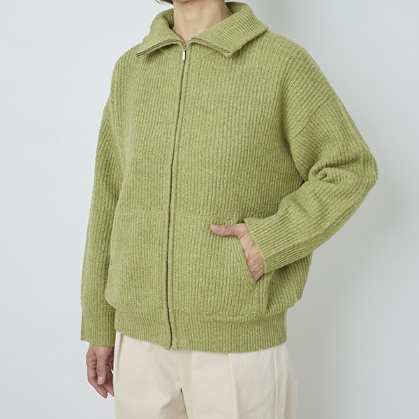 ジップアップニットブルゾン(アイボリー)｜SALE（ファッション）｜料理