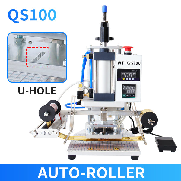 ZONESUN ZS-QS100 Pneumatic Hot Stamping Machine for Leather & Branding