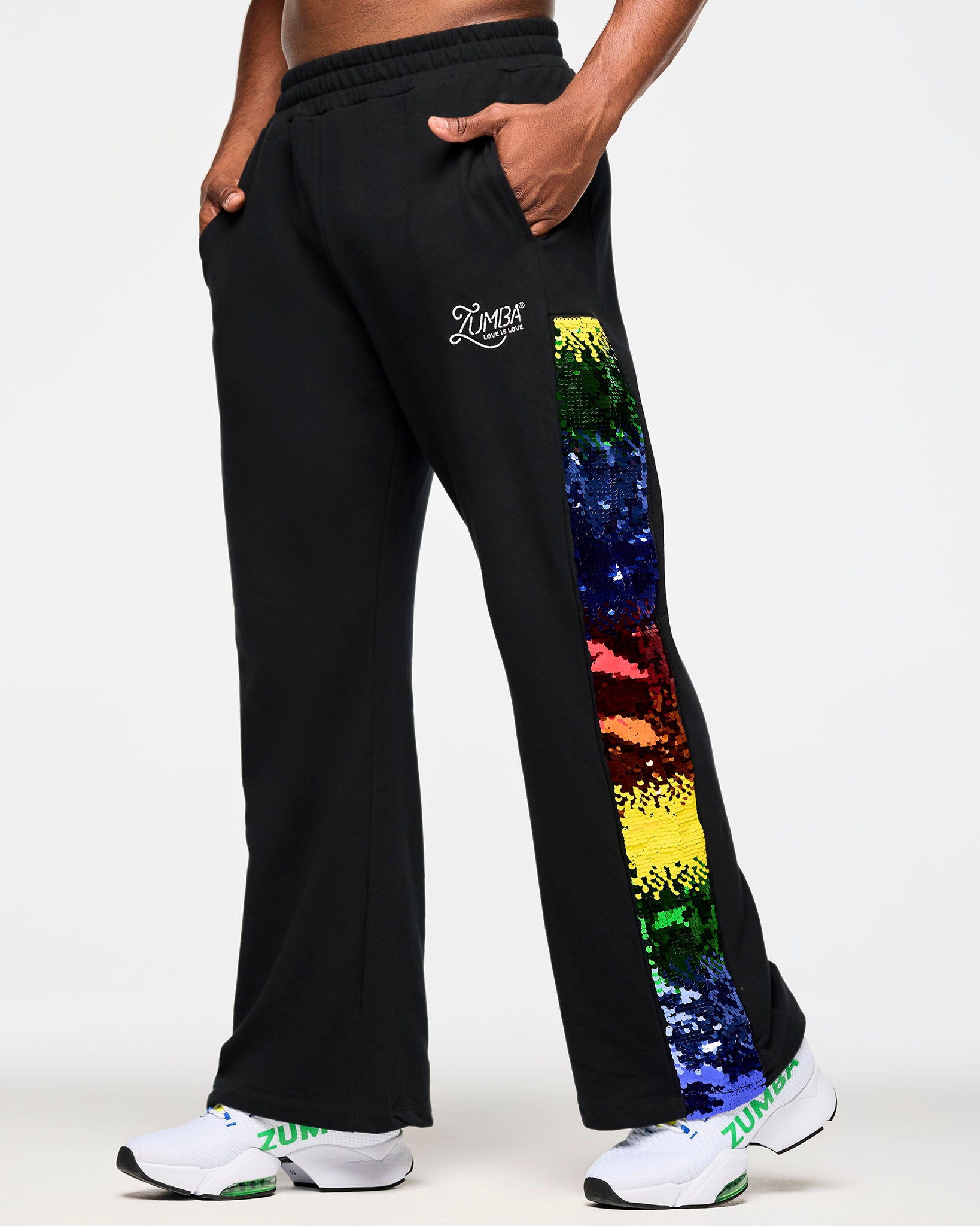 Zumba Wide Leg Sweatpants With Sequin Panels – Zumba Wear | STRONG iD