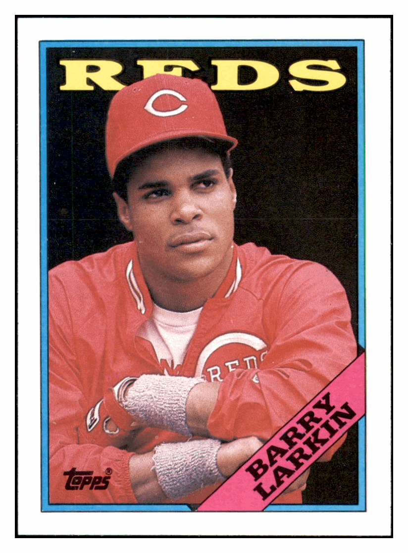 1988 Topps Barry Larkin Cincinnati Reds Baseball Card: Reds Legend