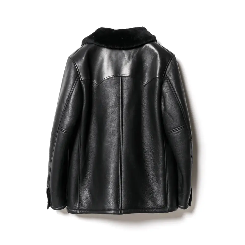 MERINO MOUTON WESTERN RANCH COAT[ WJ-05 ] | Y'2 LEATHER