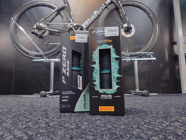 PIRELLI】チェレステカラーのP-ZERO入荷しました！ | 九州で自転車をお