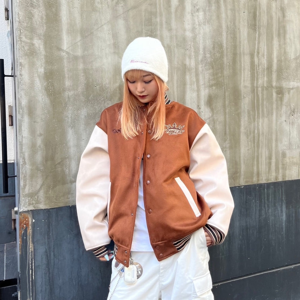 King Logo Classic Stadium Jacket – YZ
