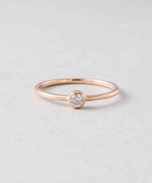 ete（エテ） 指輪 リング K18 ダイヤモンド 0.1ct リング「ブライト