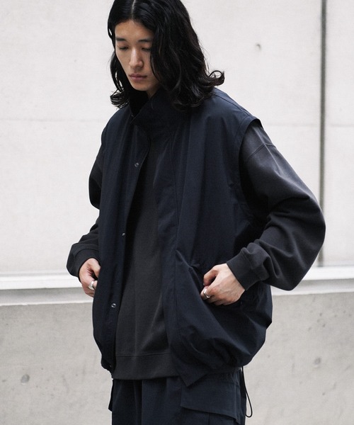 WYM LIDNM ブルゾン アウター MINIMAL 2WAY TRACK ZIP BLOUSON メンズ