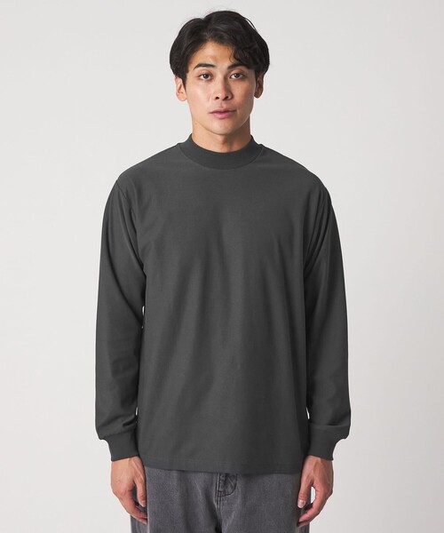 A DAY IN THE LIFE tシャツ ミラノリブ リラックス モックネック