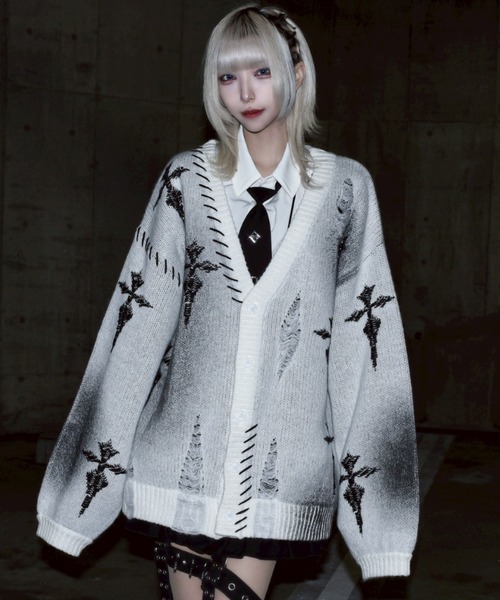 REFLEM（レフレム） カーディガン 「REFLEM/レフレム」顔料加工クロス