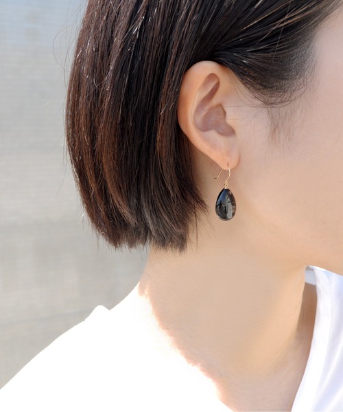 anq.（アンク） ピアス 「anq.」K10・Limited Stone ピアス