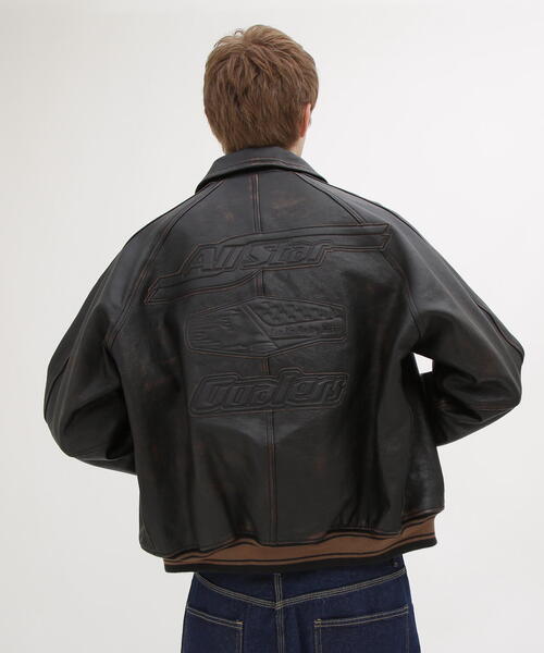 AVIREX（アヴィレックス） スタジャン VARISTY LEATHER ”GOALERS