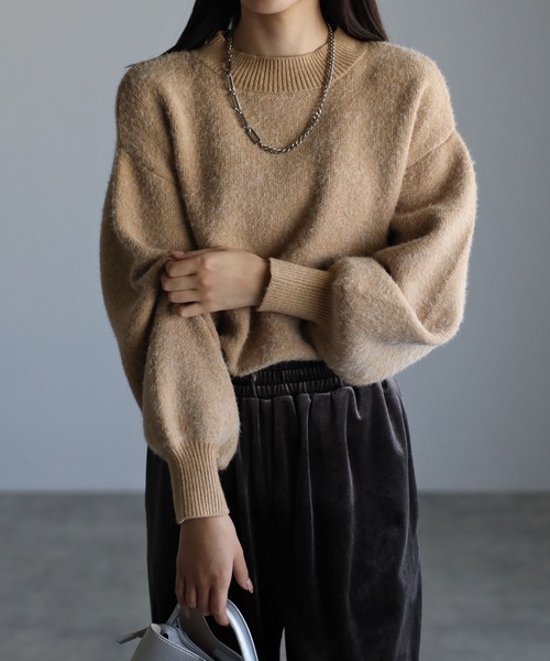 sakishimatokyo ニット セーター ミンク風フェザーニットTOPS/トップス