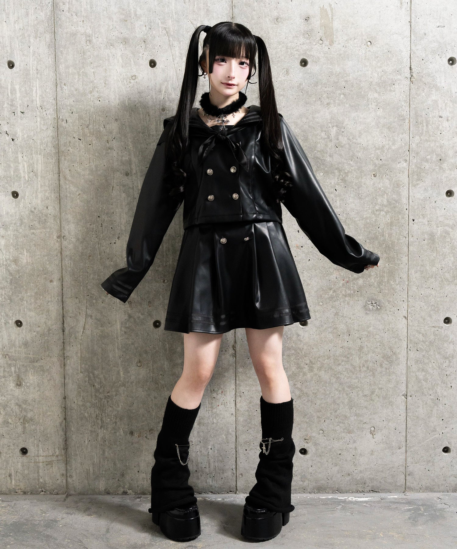 PUレザーセーラーセットアップ– A AM STUDIO