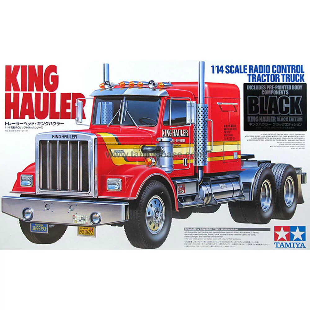 1/14 RC King Hauler Black Edition (Kit de montagem) - Tamiya