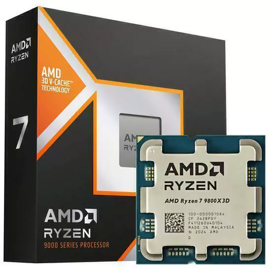 PROCESSADOR AMD RYZEN 7 9800X3D, 8-CORE, 16-THREADS, 4.7GHZ (5.2