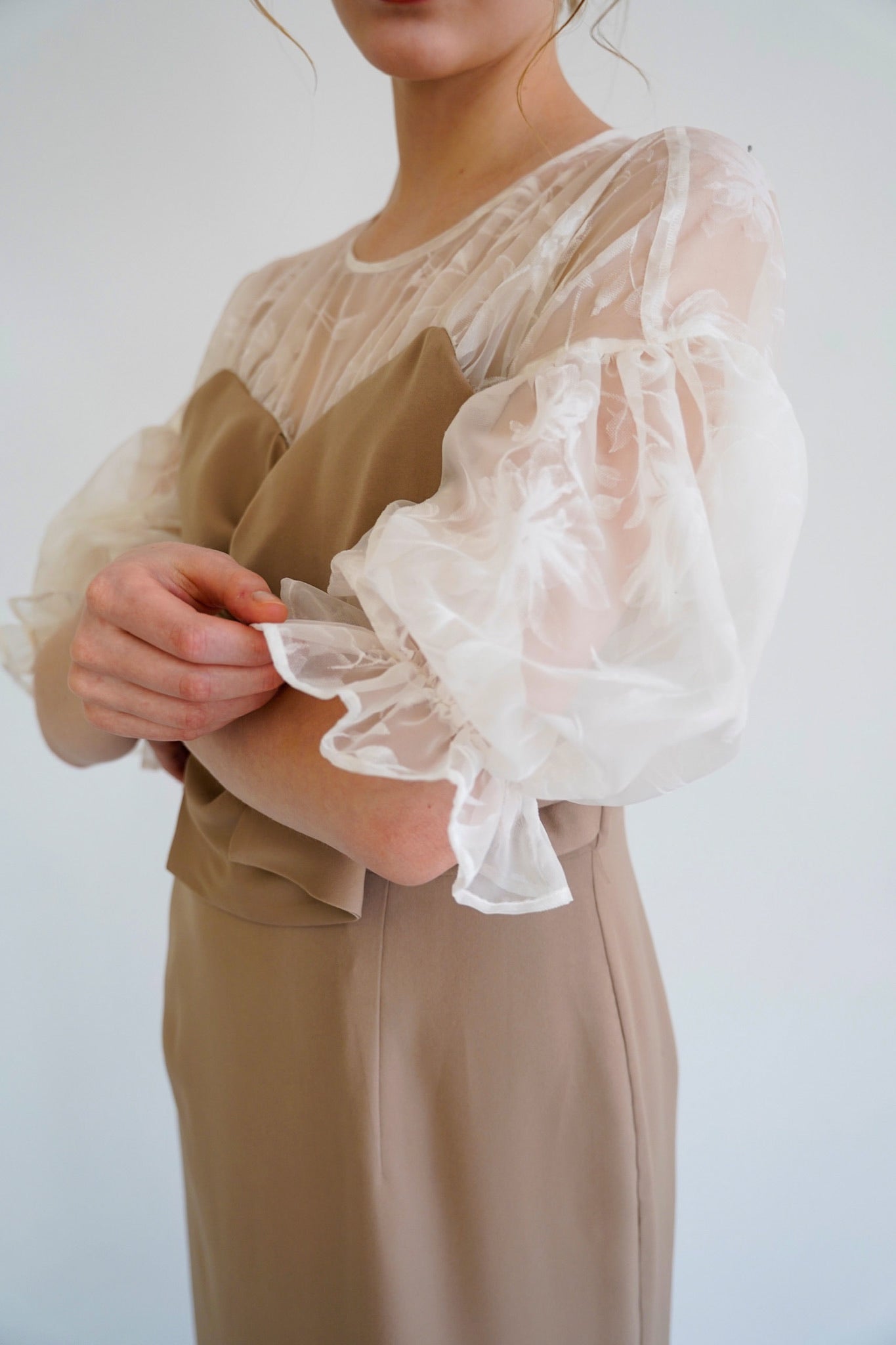 sheer puff dress – Acka online store