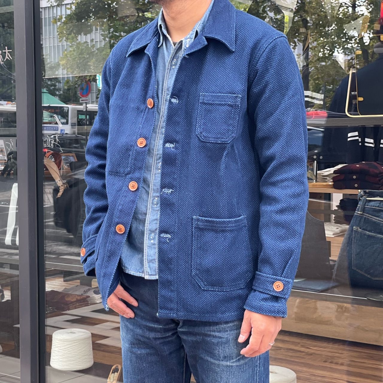 刺子フレンチワークジャケットです。｜MOMOTARO JEANS MOMOTARO JEANS